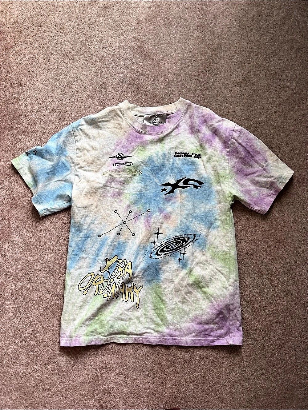 XG Xtraordinary Girls Tie-Dye Graphic Tee Size Medium